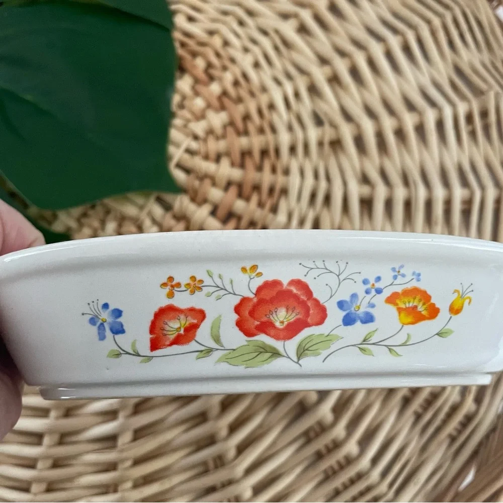 Vintage Northland set of 3 floral Ovenproof Casserole Dishes made in Japan
